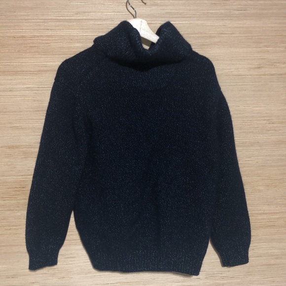 Jos A Bank Blue Wool Sweater with Toggle Closure - Picture 3 of 7